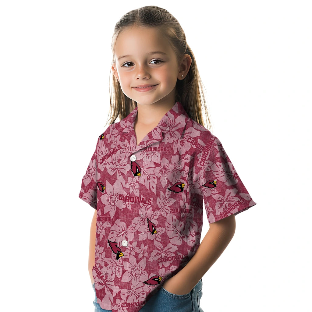 Arizona Cardinals Hawaiian Shirt - Hibiscus Oasis | Moonbestprint