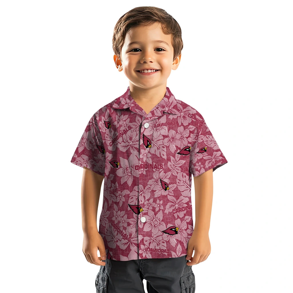 Arizona Cardinals Hawaiian Shirt - Hibiscus Oasis | Moonbestprint