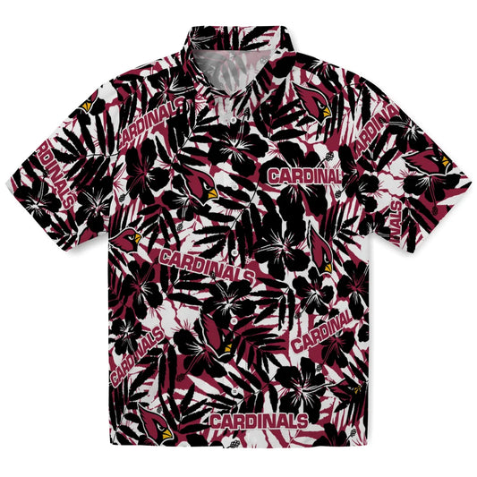 Arizona Cardinals Hawaiian Shirt - Hibiscus Overlay | Moonbestprint