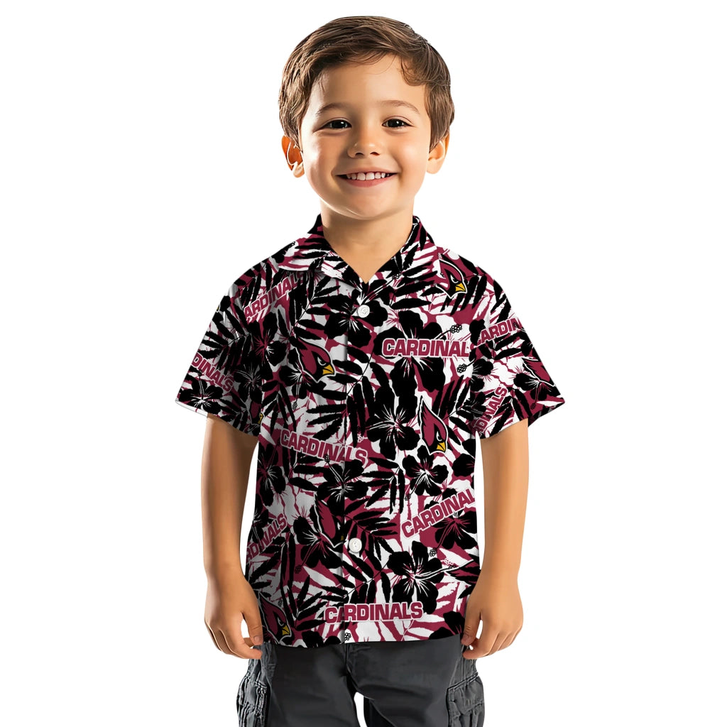 Arizona Cardinals Hawaiian Shirt - Hibiscus Overlay | Moonbestprint