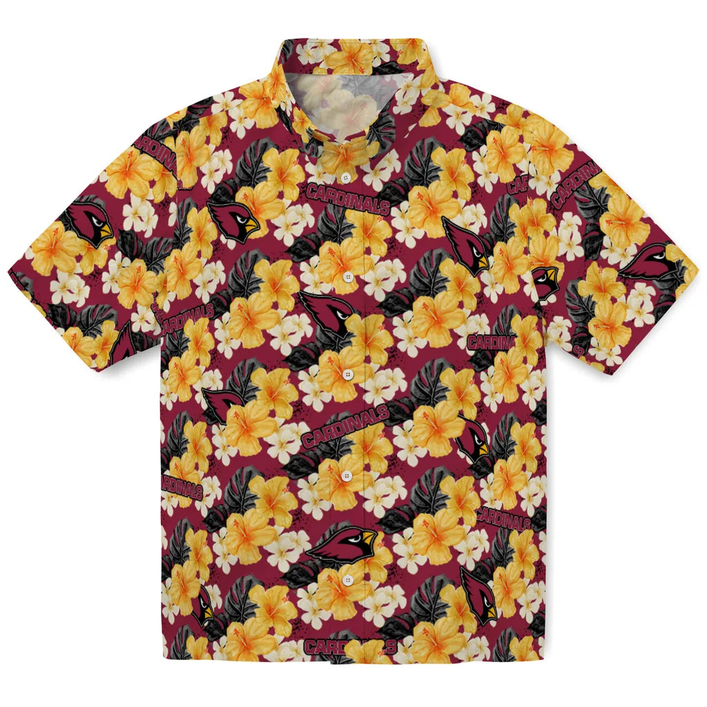 Arizona Cardinals Hawaiian Shirt - Hibiscus Tropics | Moonbestprint