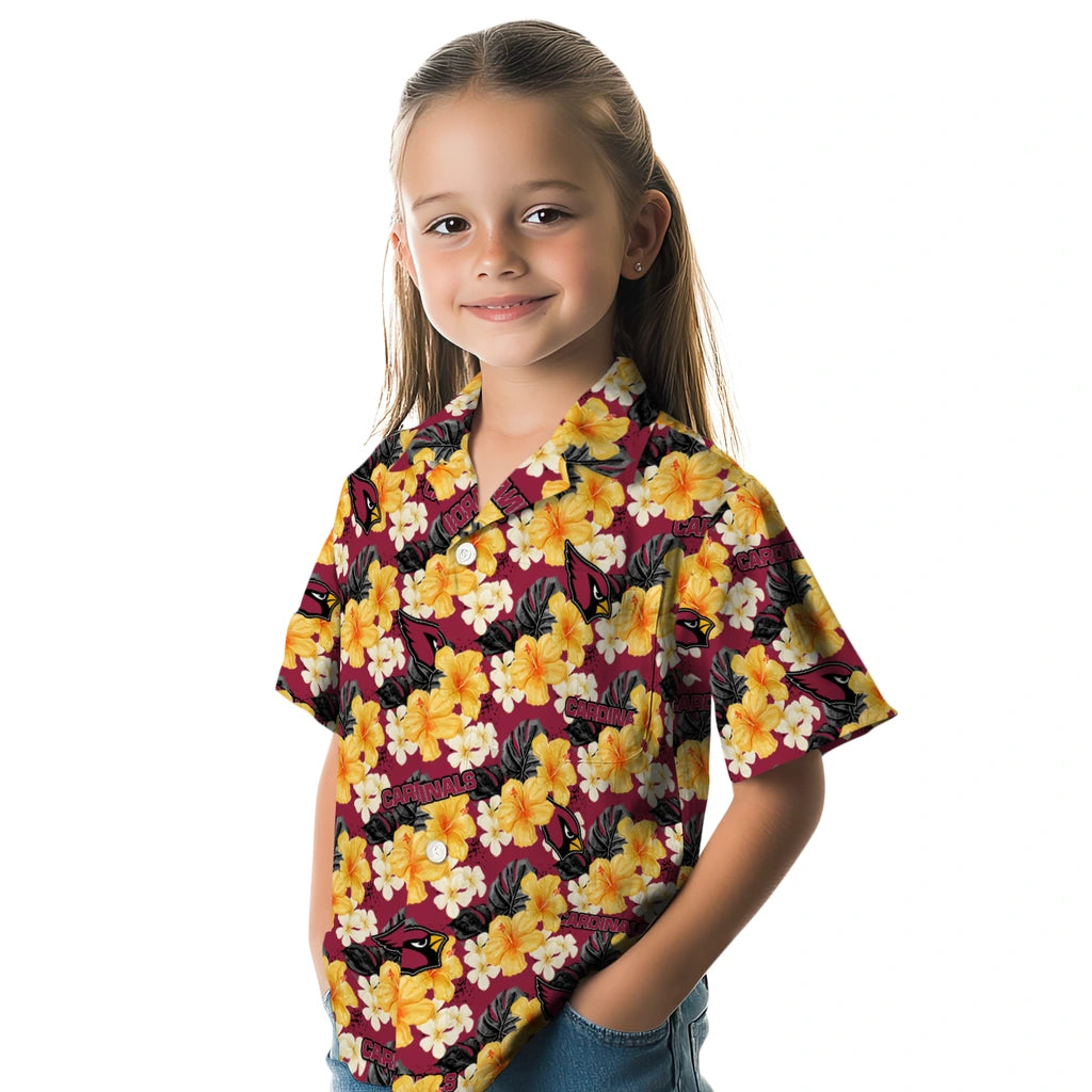 Arizona Cardinals Hawaiian Shirt - Hibiscus Tropics | Moonbestprint