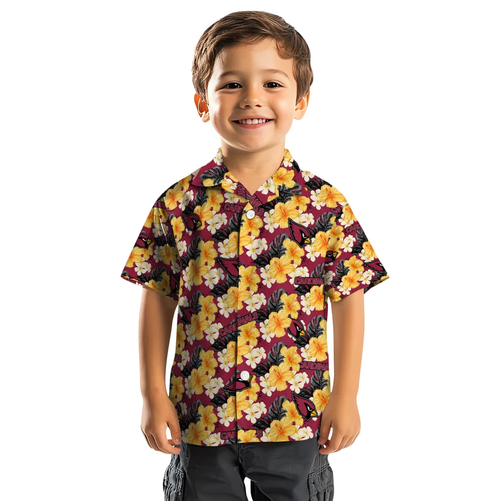 Arizona Cardinals Hawaiian Shirt - Hibiscus Tropics | Moonbestprint