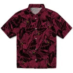 Arizona Cardinals Hawaiian Shirt - Monstera Layer | Moonbestprint