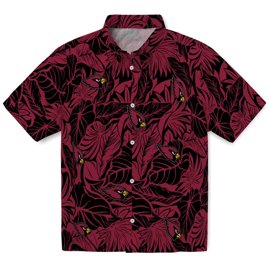 Arizona Cardinals Hawaiian Shirt - Monstera Layer | Moonbestprint
