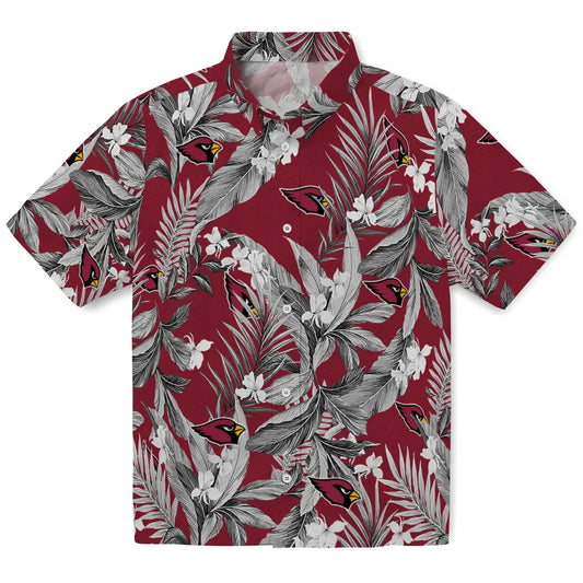 Arizona Cardinals Hawaiian Shirt - Palm Leaves | Moonbestprint
