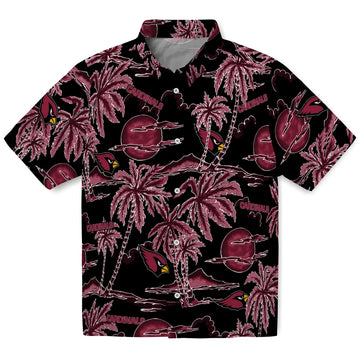 Arizona Cardinals Hawaiian Shirt - Palm Sunset | Moonbestprint