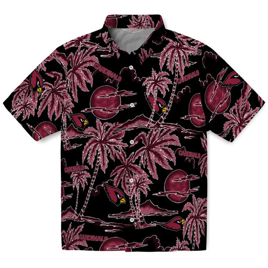 Arizona Cardinals Hawaiian Shirt - Palm Sunset | Moonbestprint