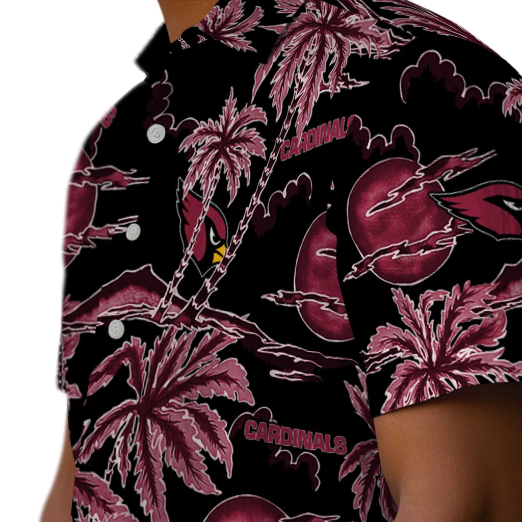 Arizona Cardinals Hawaiian Shirt - Palm Sunset | Moonbestprint