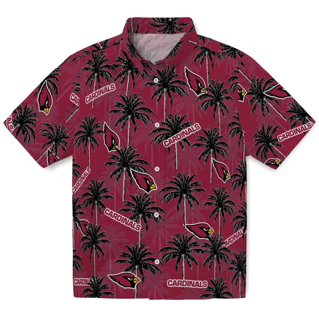 Arizona Cardinals Hawaiian Shirt - Palm Tree Motif | Moonbestprint