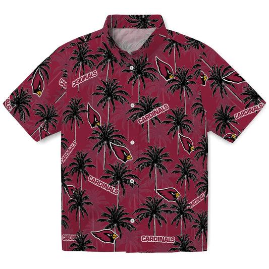 Arizona Cardinals Hawaiian Shirt - Palm Tree Motif | Moonbestprint