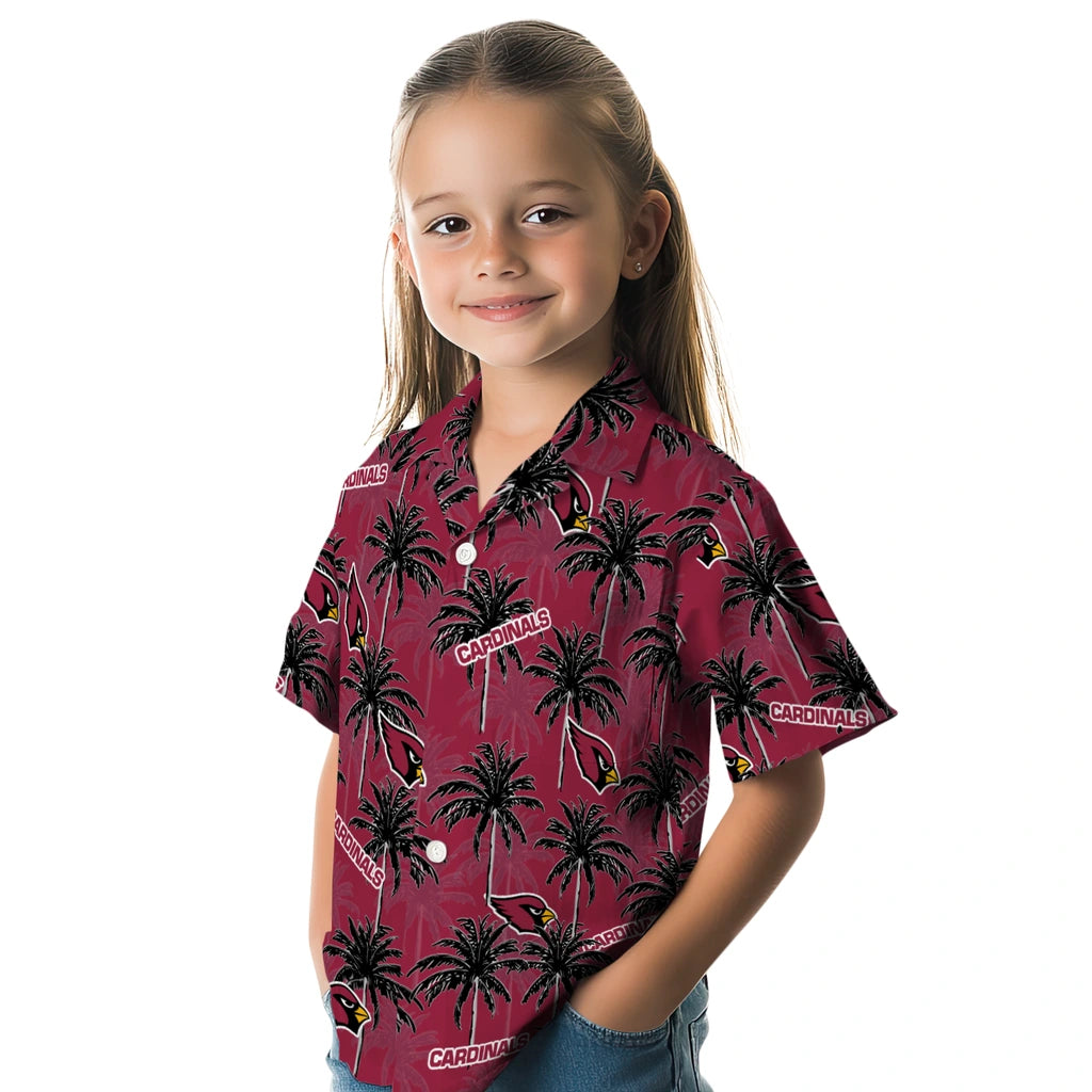 Arizona Cardinals Hawaiian Shirt - Palm Tree Motif | Moonbestprint