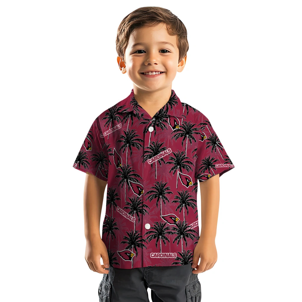 Arizona Cardinals Hawaiian Shirt - Palm Tree Motif | Moonbestprint