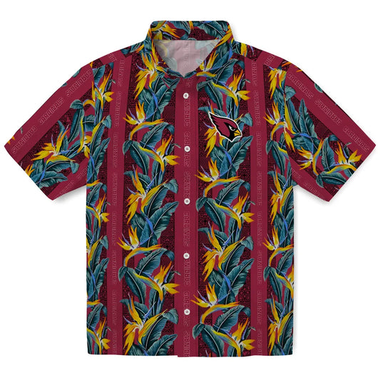 Arizona Cardinals Hawaiian Shirt - Paradise Vines | Moonbestprint
