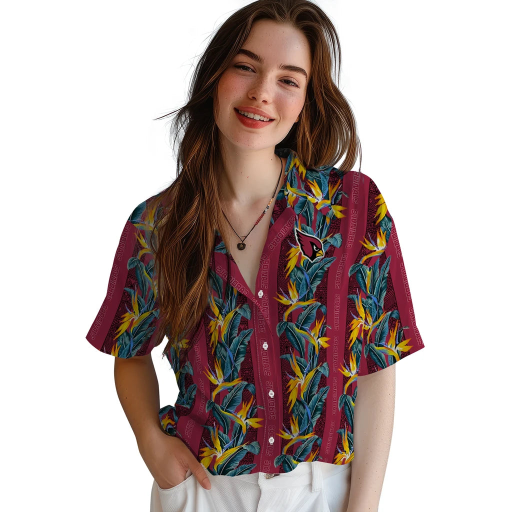 Arizona Cardinals Hawaiian Shirt - Paradise Vines | Moonbestprint