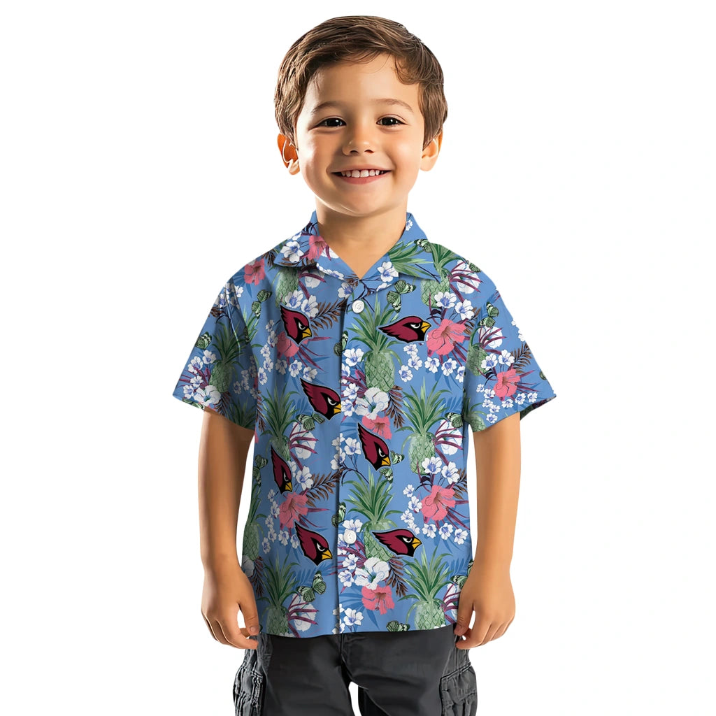 Arizona Cardinals Hawaiian Shirt - Pineapple Bouquet | Moonbestprint