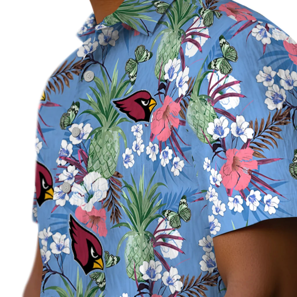 Arizona Cardinals Hawaiian Shirt - Pineapple Bouquet | Moonbestprint
