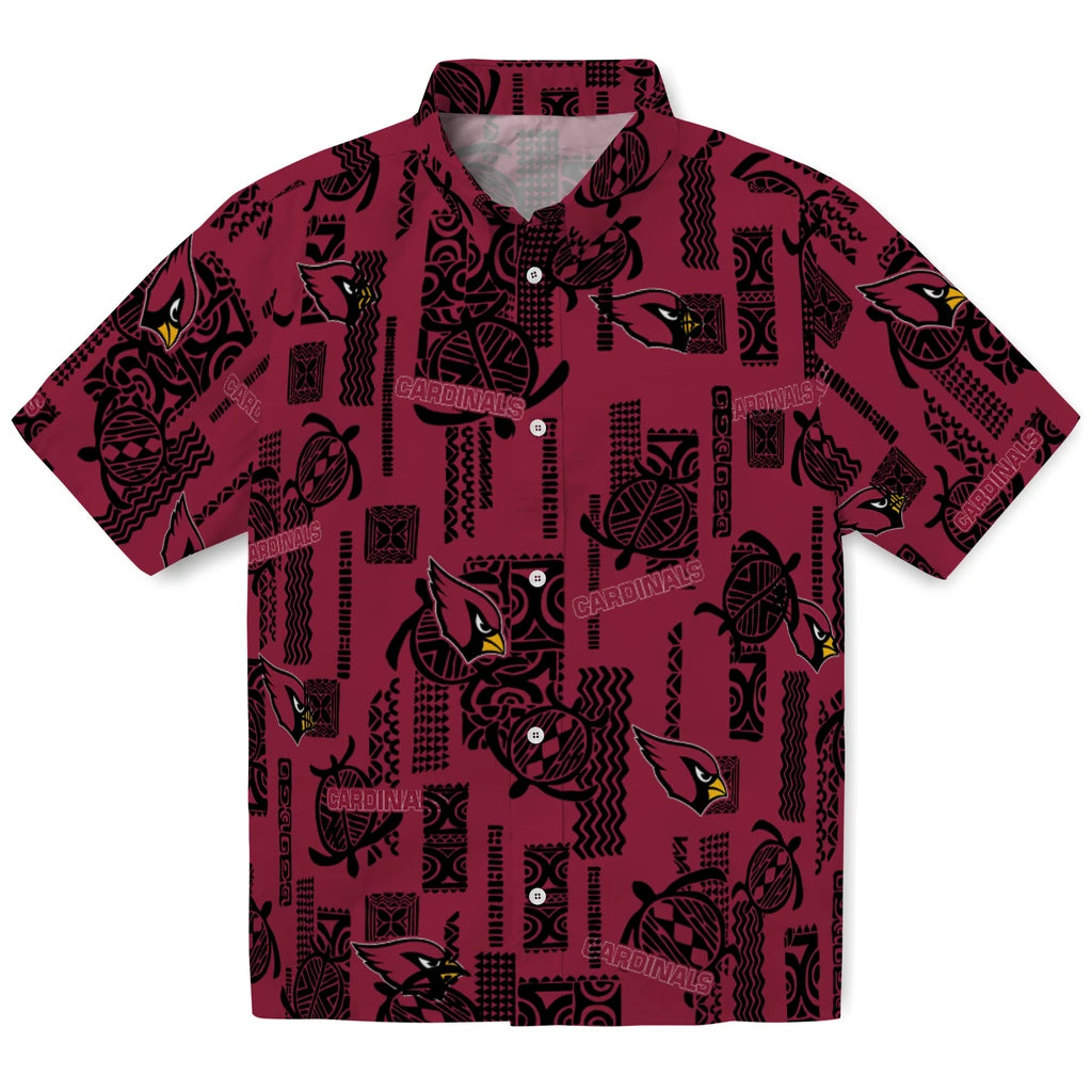 Arizona Cardinals Hawaiian Shirt - Turtle Lines | Moonbestprint