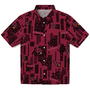 Arizona Cardinals Hawaiian Shirt - Turtle Lines | Moonbestprint
