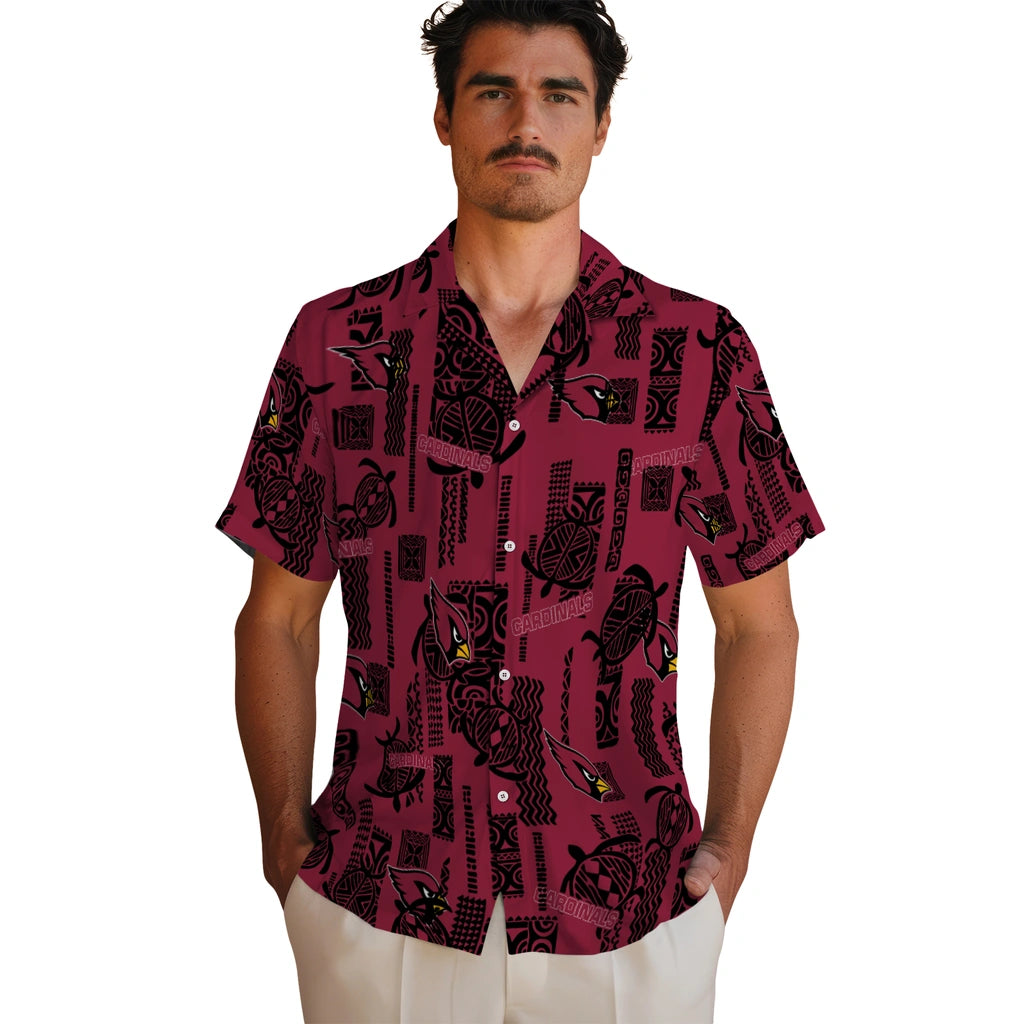 Arizona Cardinals Hawaiian Shirt - Turtle Lines | Moonbestprint