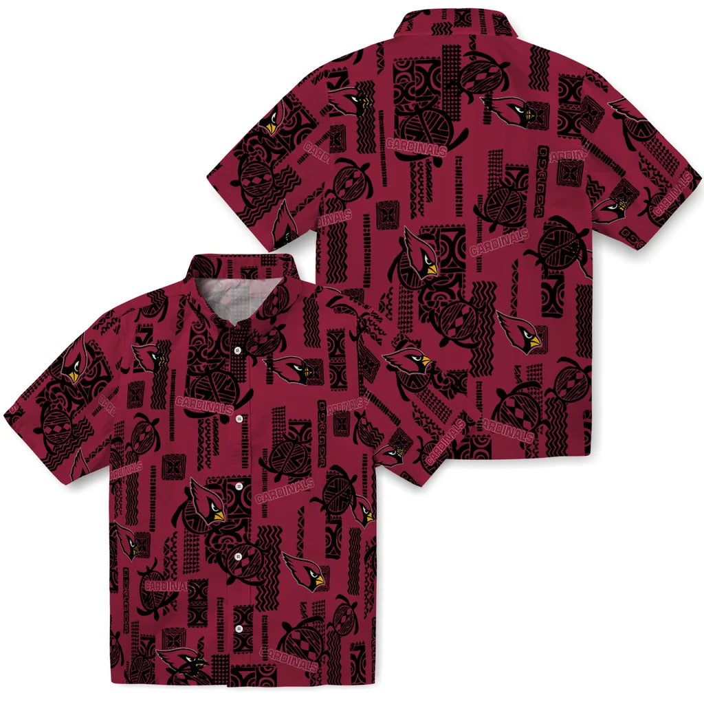 Arizona Cardinals Hawaiian Shirt - Turtle Lines | Moonbestprint