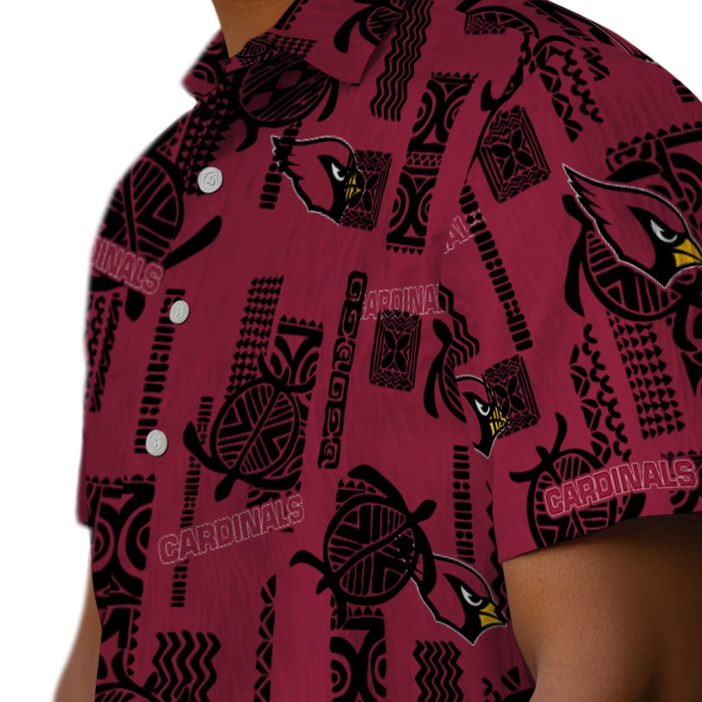 Arizona Cardinals Hawaiian Shirt - Turtle Lines | Moonbestprint