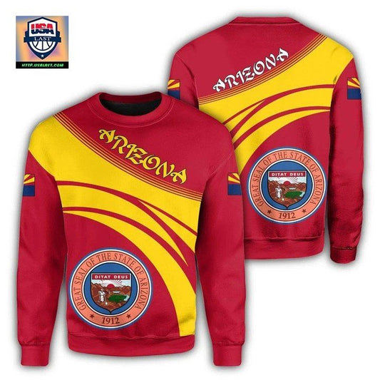 Arizona Coat Of Arms Sweater Cricket Style J5W ? Usalast