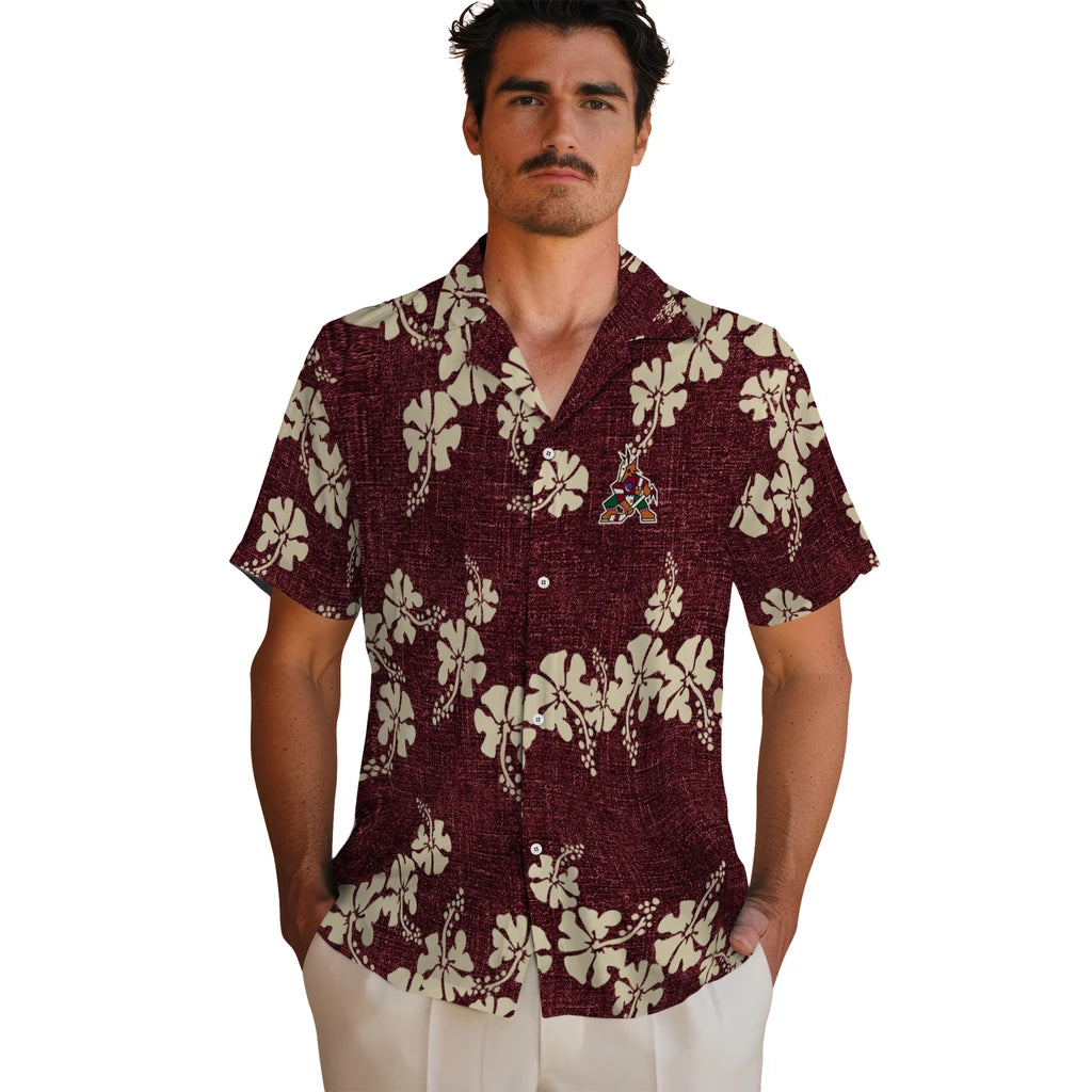 Arizona Coyotes Hawaiian Shirt - 50th State Flower – Moonbestprint