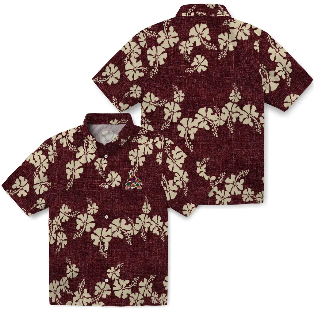 Arizona Coyotes Hawaiian Shirt - 50th State Flower – Moonbestprint