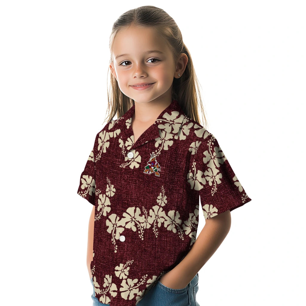 Arizona Coyotes Hawaiian Shirt - 50th State Flower – Moonbestprint