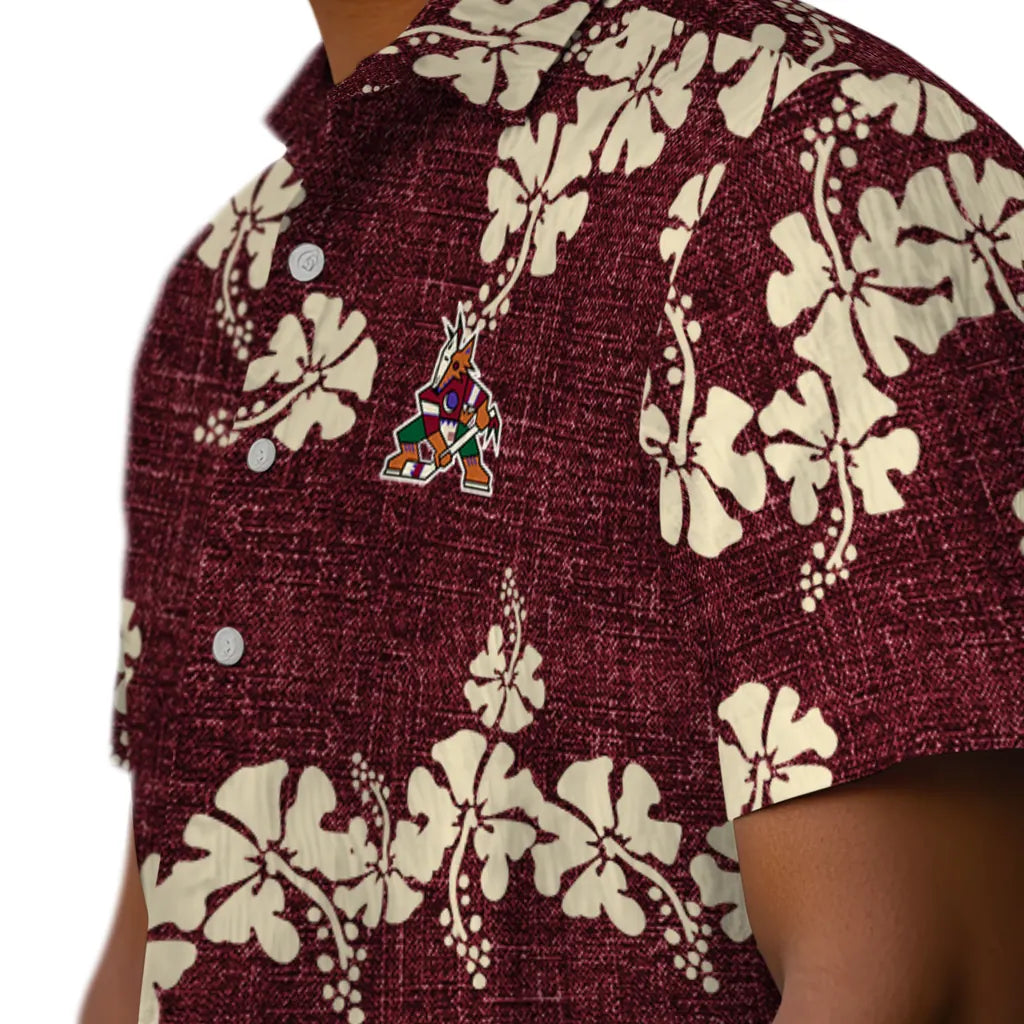 Arizona Coyotes Hawaiian Shirt - 50th State Flower – Moonbestprint