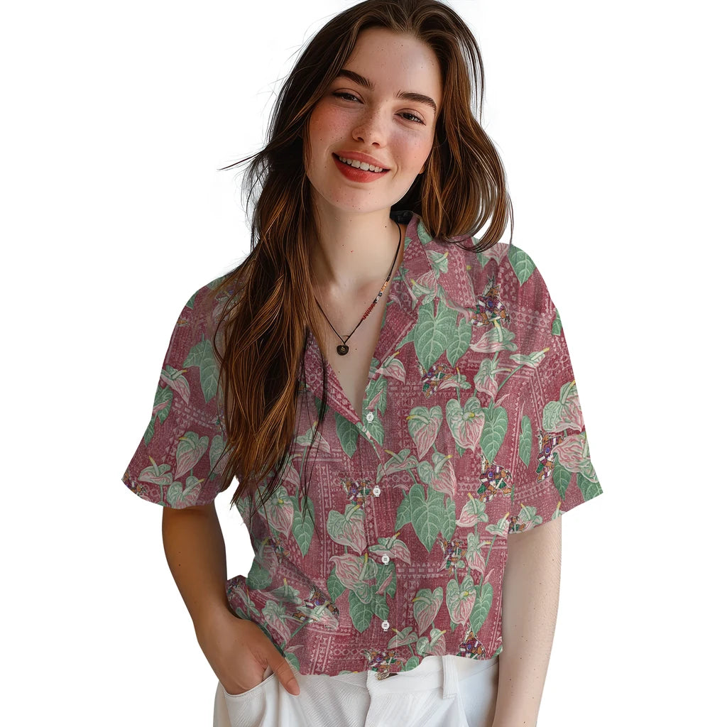 Arizona Coyotes Hawaiian Shirt - Anthurium Overlay – Moonbestprint