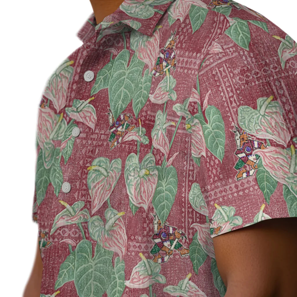 Arizona Coyotes Hawaiian Shirt - Anthurium Overlay – Moonbestprint