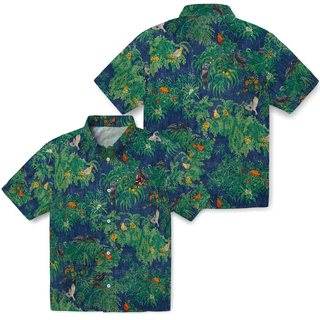 Arizona Coyotes Hawaiian Shirt - Bird Canopy - Moonbestprint