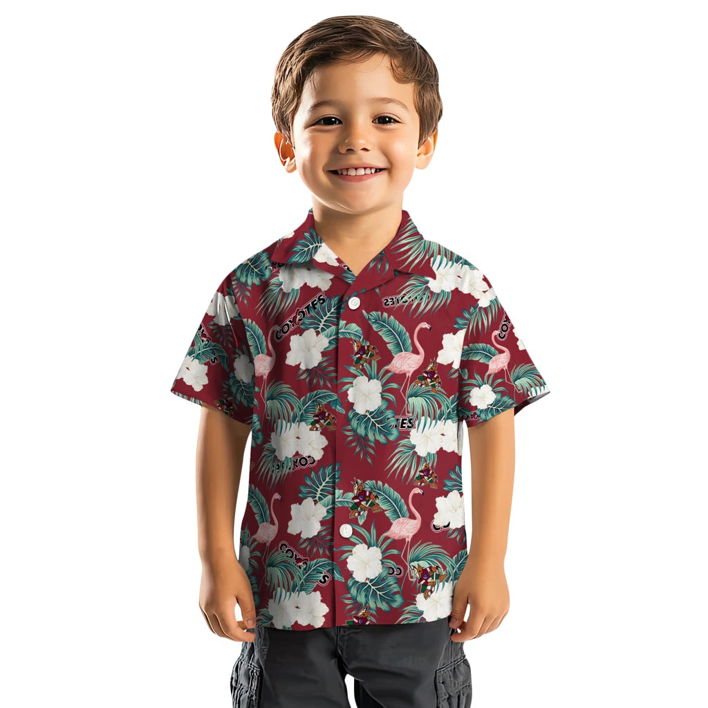 Arizona Coyotes Hawaiian Shirt - Flamingo and Hibiscus – Moonbestprint