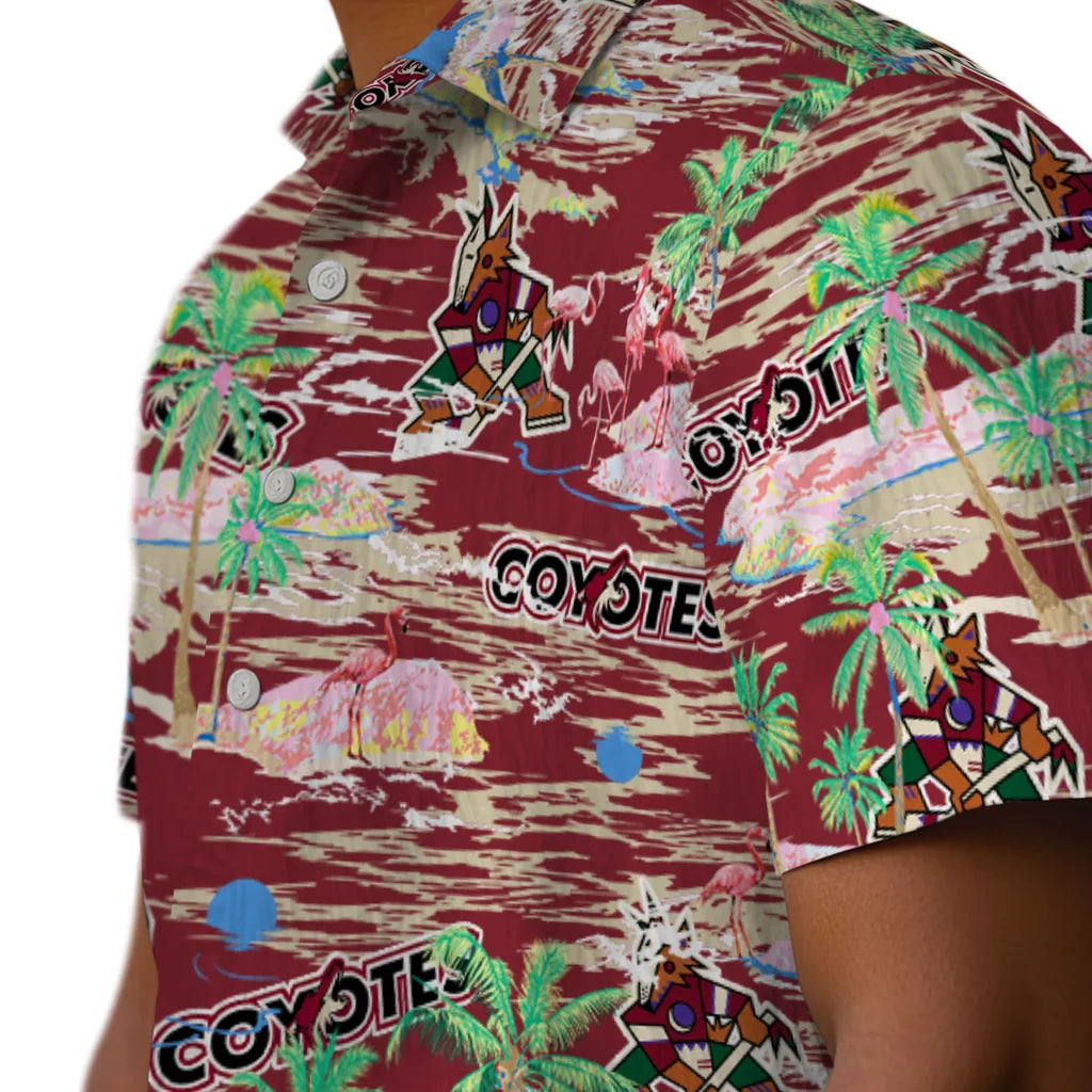 Arizona Coyotes Flamingo Retreat 2026 Hawaiian Shirt – Moonbestprint