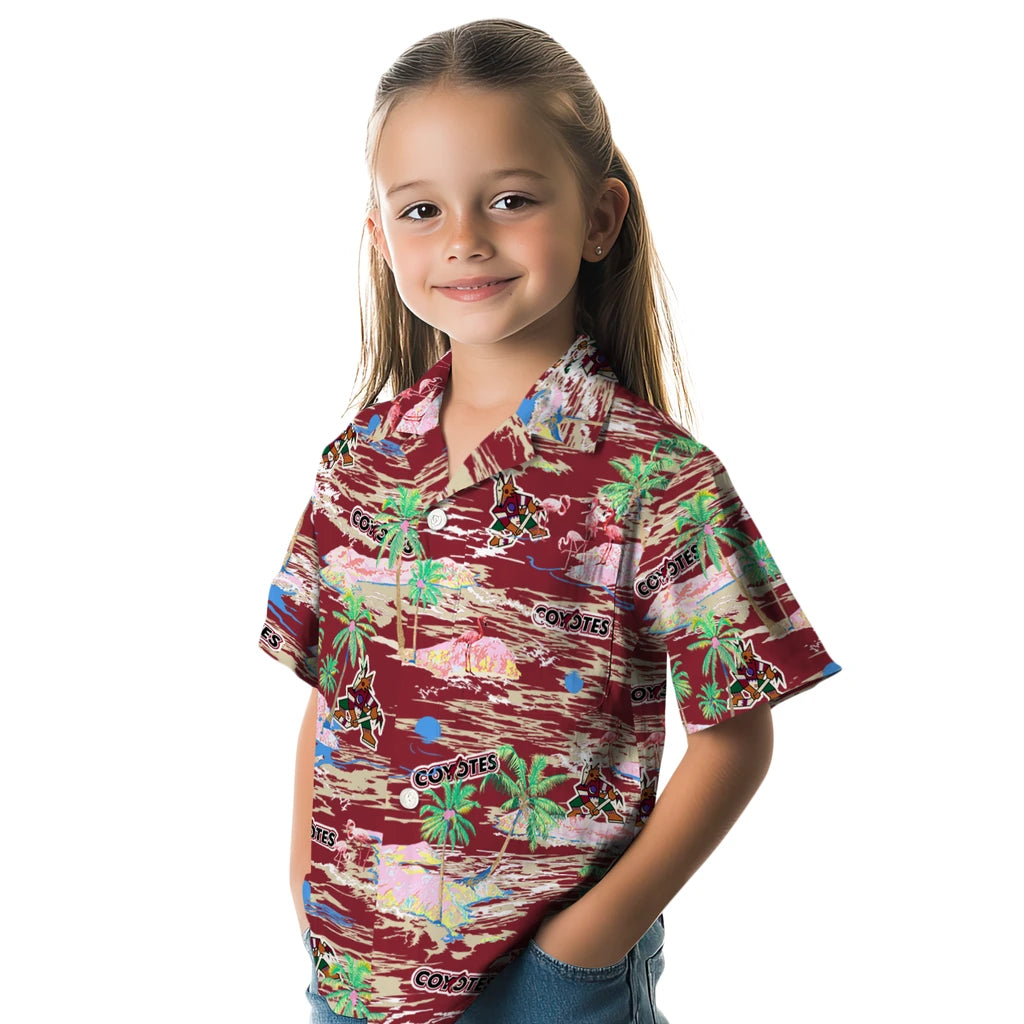 Arizona Coyotes Hawaiian Shirt - Hawaii Island - Moonbestprint