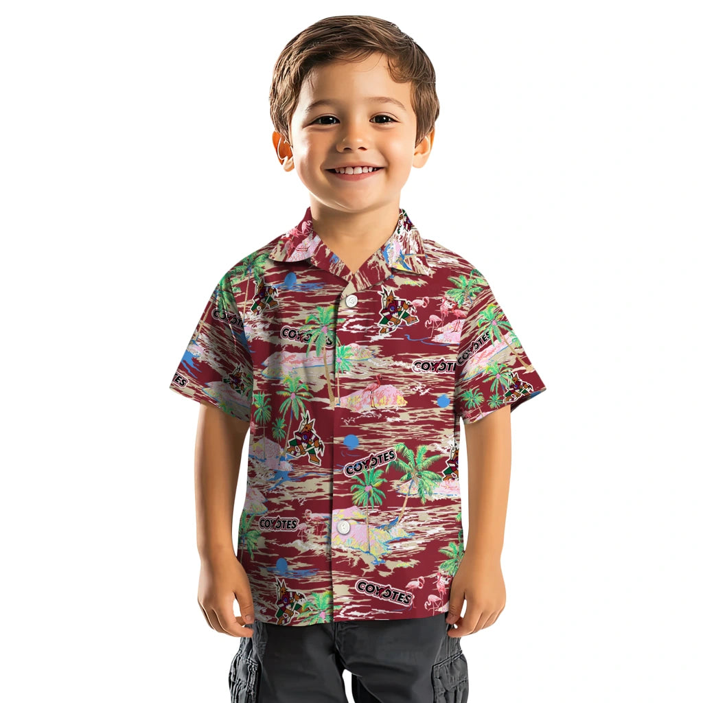 Arizona Coyotes Hawaiian Shirt - Hawaii Island - Moonbestprint