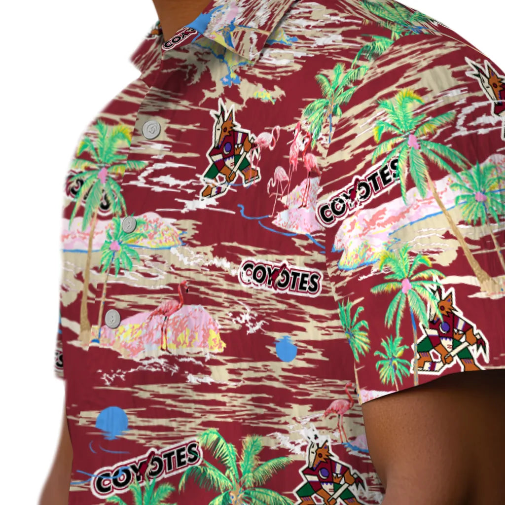 Arizona Coyotes Hawaiian Shirt - Hawaii Island - Moonbestprint