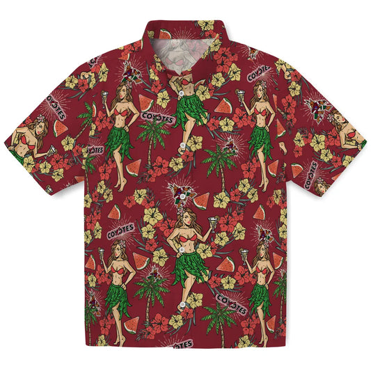 Arizona Coyotes Hawaiian Shirt - Hawaiian Girls Design | Moonbestprint