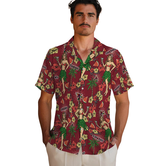 Arizona Coyotes Hawaiian Shirt - Hawaiian Girls Design - Moonbestprint