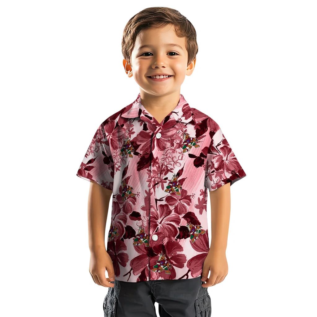 Arizona Coyotes Hawaiian Shirt - Hibiscus Arrangement – Moonbestprint