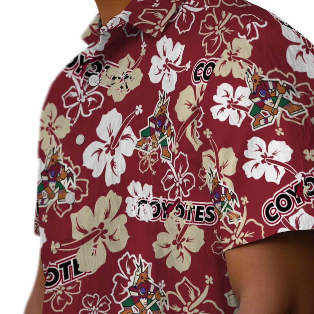 Arizona Coyotes Hibiscus Bloom Hawaiian Shirt – Moonbestprint