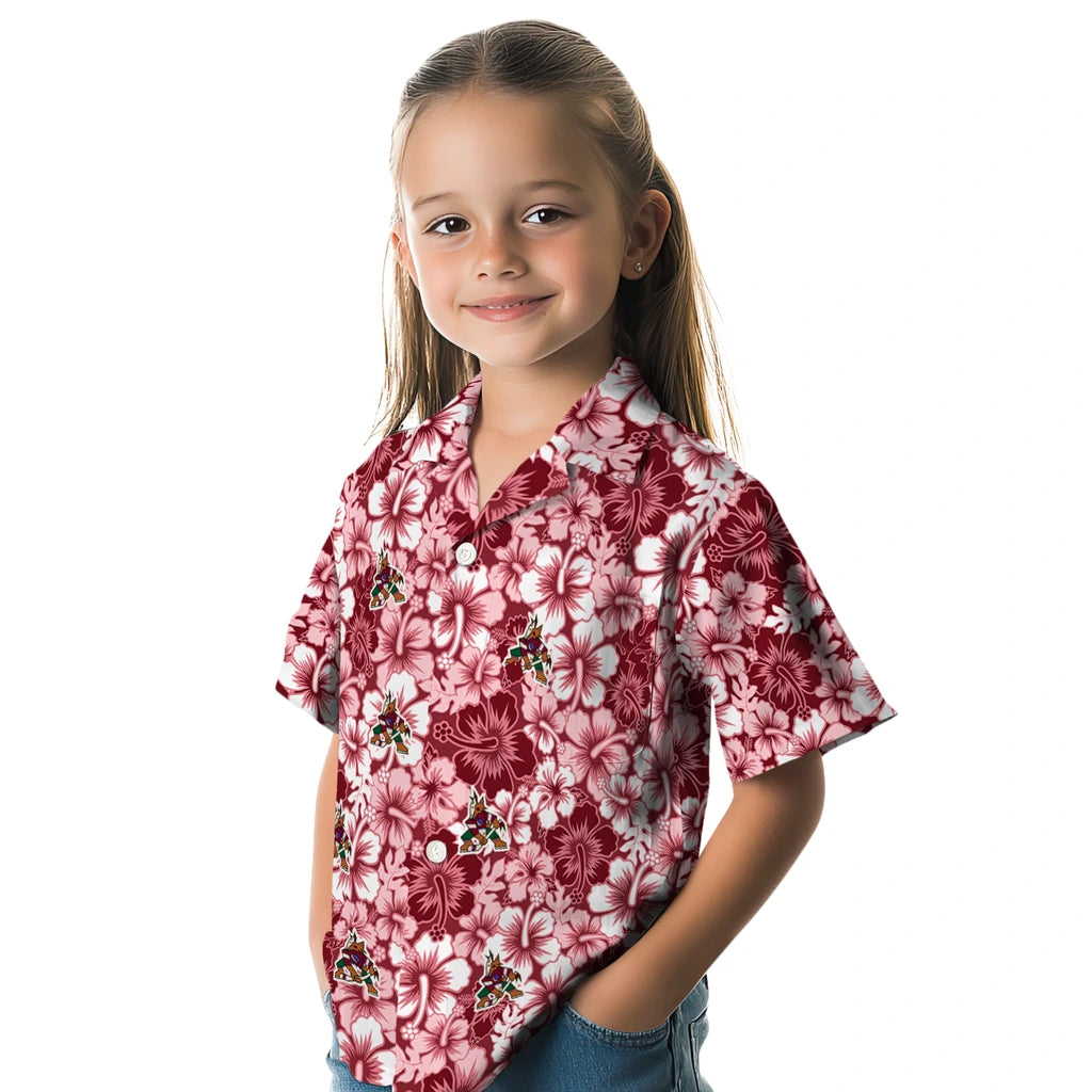 Arizona Coyotes Hawaiian Shirt - Hibiscus Blooms – Moonbestprint