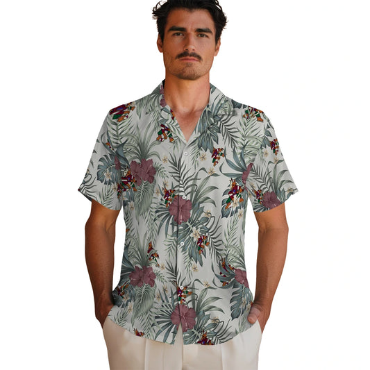 Arizona Coyotes Hawaiian Shirt - Hibiscus Designs - Moonbestprint