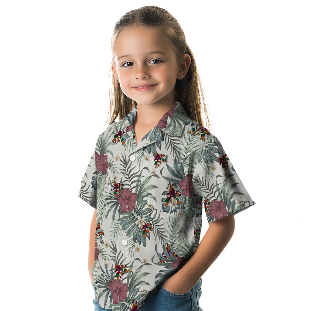 Arizona Coyotes Hawaiian Shirt - Hibiscus Designs – Moonbestprint