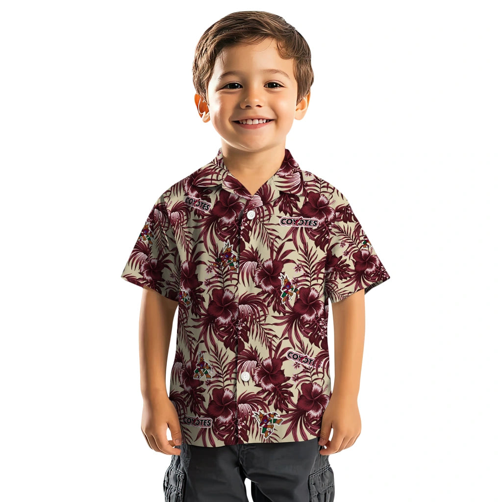 Arizona Coyotes Hawaiian Shirt - Hibiscus Exotic – Moonbestprint