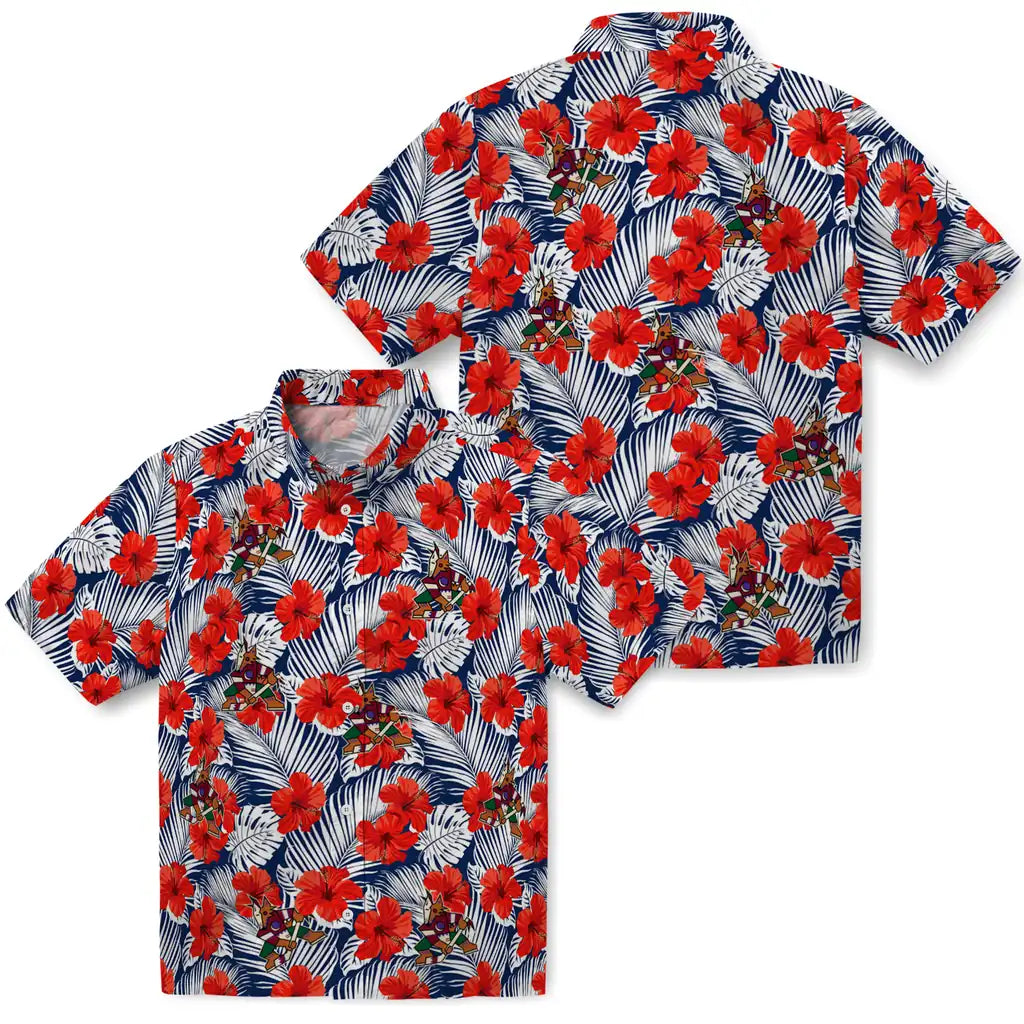 Arizona Coyotes Hawaiian Shirt - Hibiscus Fiesta – Moonbestprint