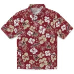 Arizona Coyotes Hawaiian Shirt - Hibiscus Flower Design – Moonbestprint