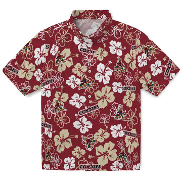 Arizona Coyotes Hawaiian Shirt - Hibiscus Flower Design – Moonbestprint